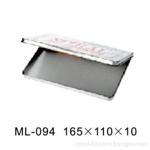 Pencil box, rectangular tin box, tin box, tin can